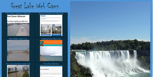 Great Lake shore web cams